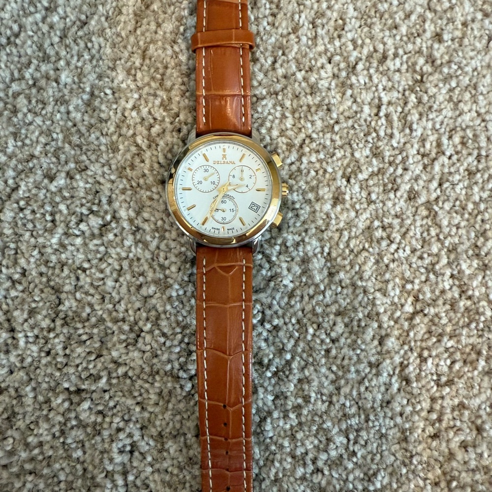 Fossil Men's Brown Leather Watch